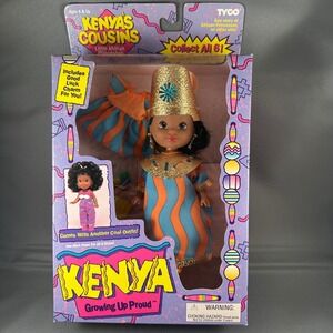 Vintage Tyco Kenya's Cousins‎ Little African Princess Doll NEW 1994